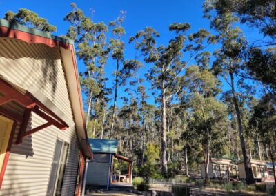 Kitchen, dining and accommodation blocks